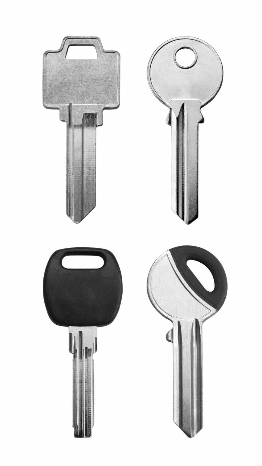 High-security key blanks for key duplication.